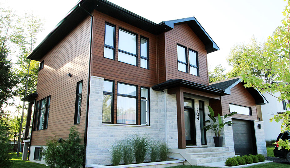 Exterior Siding Options Costs 2024 For Toronto And Montreal   House With Roasted Wood Siding 