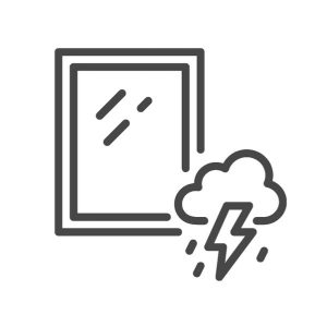 Vector illustration of a storm window