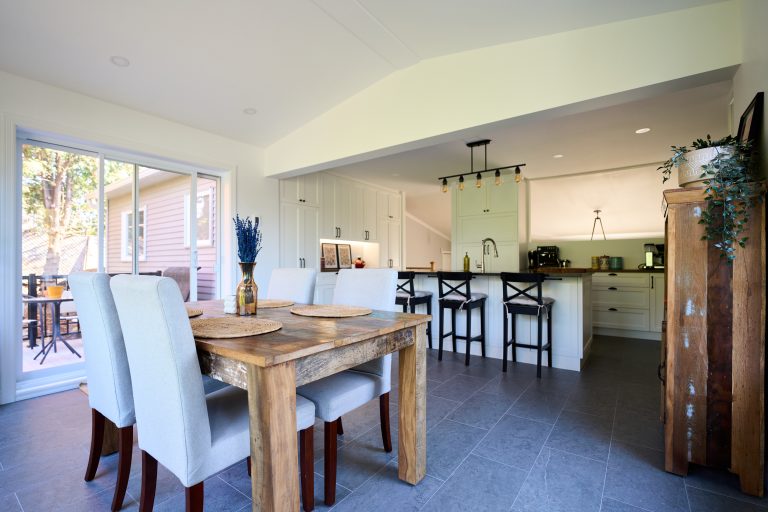 Kitchen renovated following expansion and addition of four-season solarium